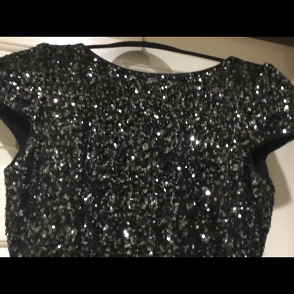 Dress the Population Black Sequin Midi Dress - Picture 4 of 6